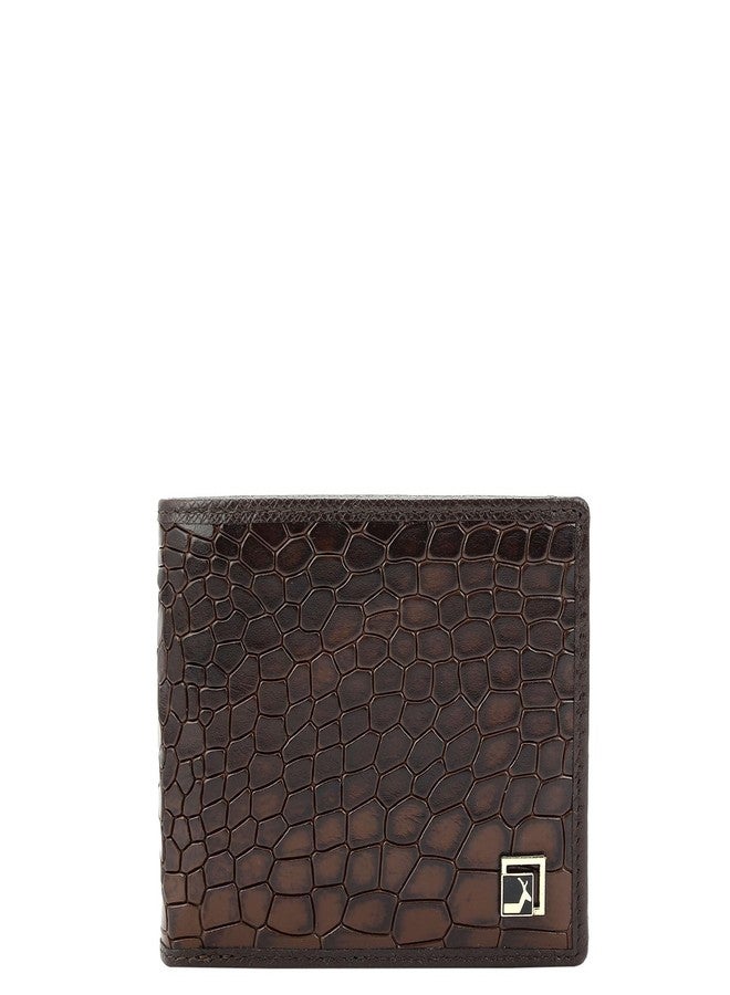 Da Milano RFID Protected Leather Wallet for Men with Card Slot - Brown - Image 1